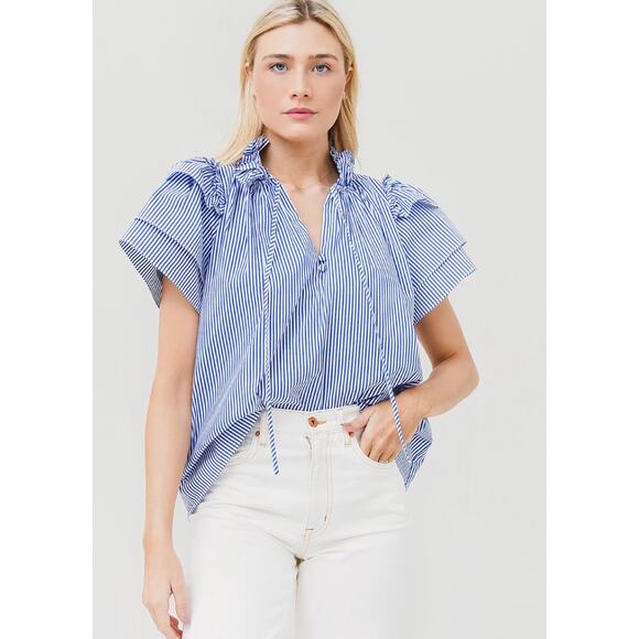 Hunter Bell Millie Top Striped size M medium - Picture 1 of 5